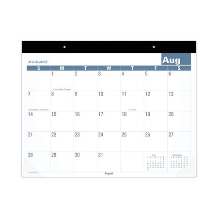 AT-A-GLANCE Academic Large Print Desk Pad, 21.75 x 17, White/Blue Sheets, 12 Month (July to June): 2022 to 2023 SKLPAY32